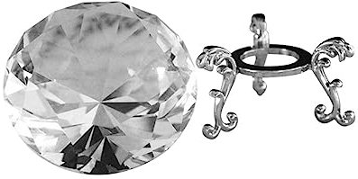 IWOWHERO Robustes Kristallmaterial Großer Diamantdekor Kristalldiamant Briefbeschwerer Hochzeitstischdekoration