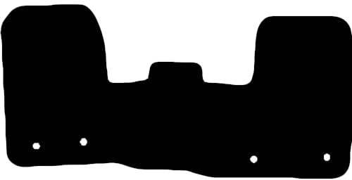 Van Mats for Ford Transit Custom Manual 2013 to 2024 Tailored Fit Floor Mat Set Complete Accessory Black Custom Fitted & Black Trim