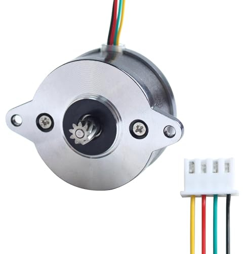 BCZAMD for X1 X1C P1P P1S 3D Drucker Upgraded Extruder Motor: 2 Phasen 1A 1,8 Grad 9 Zähne Schrägverzahnung 36 Kreisförmige Schrittmotor für den Antrieb der Extruder in Bewegung