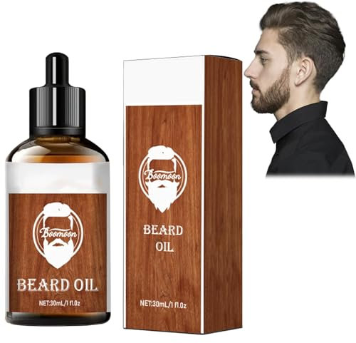 30ML Huile à Barbe pour Hommes, Huile De Croissance De Barbe, Huile Pousse Barbe,Sérum de Barbe pour le Traitement des Poils du Visage Masculin épais, Favorise la Croissance serums