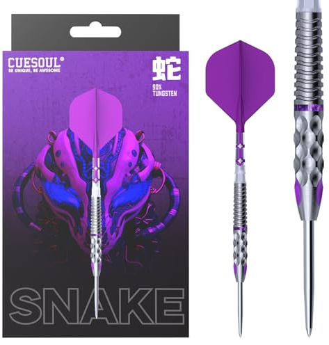 CUESOUL Chinese Zodiac Steel Series 20g/21g/22g/23g/24g 90% Wolfram Dart-Set mit integriertem ROST T19 Flight