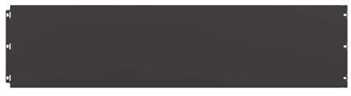 vidaXL Bordes para césped 10 uds Acero Laminado frío Negro 25x103 cm, borduras de jardín, borduras para césped, borduras para Caminos