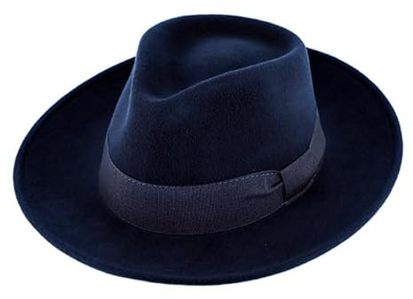 fiebig Fedora Wollfilzhut | Filzhut mit Ripsband Waterproof & Crushable