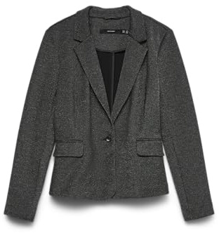 VERO MODA Vmjulia LS Glitter Blazer Jrs Noos Vmjulia LS Glitter Blazer Jrs Noos Donna (Pacco da 1)