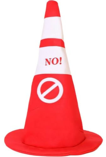 Ymxygz 3D-plüsch-verkehrskegel-Hut, Cartoon-verkehrskegel-Kopfbedeckung, Lustiger Verkehrskegel-kostüm, Straßenparty-Kopfschmuck Für Party, Cosplay, Verkleidung