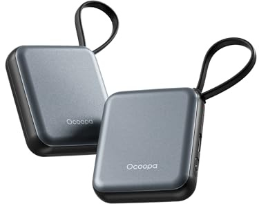 OCOOPA Chaufferette Main Rechargeable Lot de Deux, Trois Niveaux de Chaleur réglables, Chauffe Main Reutilisable Electrique USB, Raynauds, Golf, Gaming, Cadeaux, Hivernale en Extérieur