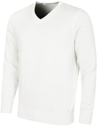 Calvin Klein 2026 para Hombre con Cuello en v algodón Suave Cuidado suéter