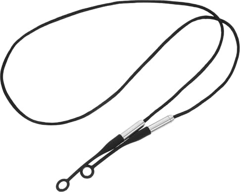 Magnetic Earplug Lanyard Black Silicone Cord for Neck Hanging | Flexible Safety Connector, Simple Stylish Finish, Compatible with Most Earplugs, Black