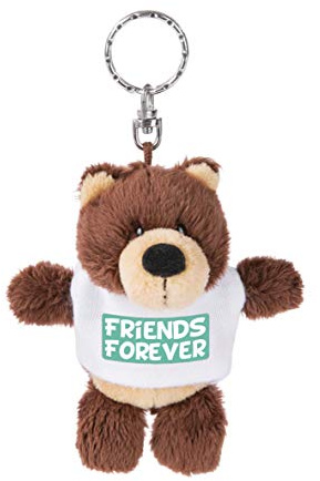 Nici 44711 Porte-clés Ours avec t-Shirt Friends Forever Marron 10 cm