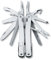 VICTORINOX Multifunktionswerkzeug Swiss Tool Spirit X, 24 Funktionen, Multitool mit Feststellklinge und Kombi-Spitzzange, inkl. Nylon-Etui, Silber