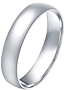 KnBoB Platin 950 Herren Damen Ringe Glatt Elegant Verlobungsring Ehering