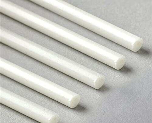 Fibre Glass Rods 200cm 4mm Roman Blinds - 5 X 2METRES, Off White