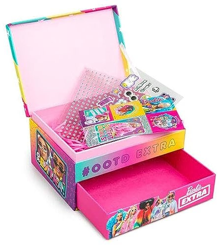 SGM Barbie Design Your Own Keepsake Jewellery Box Arts & Crafts Creative Storage Set 99-0070
