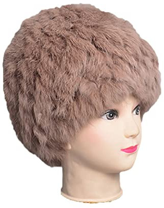 keusyoi Winter Fellmütze Frauen Stilvolle Warm Dicke Klassische Hut Beanies Weiche Flauschige Furry Cap Schneekappen Outdoor Fellmützen