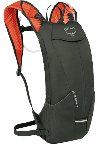 Osprey Katari 7L Herren Fahrradrucksack mit Hydraulik-Reservoir, Green Creek