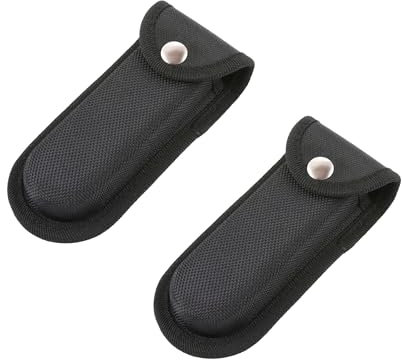 LIGHUFEIC Nylon-Schutzhülle mit Gürtelschlaufe für 10,2 - 10,9 cm Multitool, horizontale Scheide für 10,7 - 11,4 cm Klappmesser, leichte und langlebige Halterung, kompatibel mit Leatherman (kleine