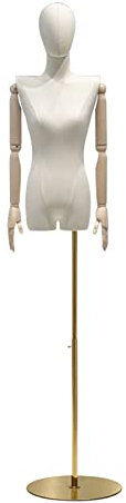 schneiderpuppe Schneiderpuppe Damenbüste Weiblich, Schaufensterpuppenkörper Anzeigen mit Abnehmbarem Kopf, Schneiderbüste Verstellbarer Ständer Schneiderpuppe für Kleid Schmuck Display for Clothing Sh