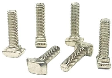 CHATROOM 2020 3030 4040 4545 Serie M3 M4 M5 M6 M8 * 10/12/16/20/25mm Hammerkopf-T-Schraube for T-Nut-T-Schraube aus Aluminiumprofil (Size : 3030-M6x12 30pcs)