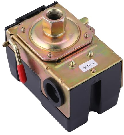 FanWayer Air Compressor Pressure Switch 175 PSI Single Port 135-175 PSI Heavy Duty 1/4 NPT 135 PSI Pressure Switch Air Pump Pressure Switch Pumptrol Air Pressure Switch for Air Compressor