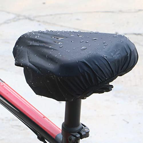 Sghtil Sattelbezug (2er Set) - -Passform für jedes Fahrrad - Wasserdichter Sattelschutz - Reißfester Überzug für Wind und Wetter