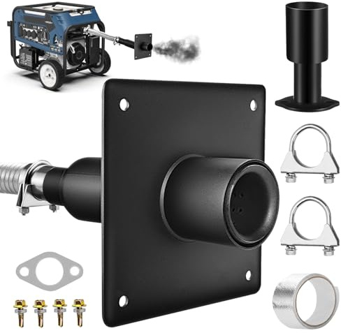 Kit de silenciador de escape para generador Firman, placa de montaje aislada, reducción del 52% en ruido, ventilación segura