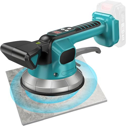 Handheld-Fliesenfliesenmaschine, Fliesenfliesenmaschine Mit 10 Einstellbaren Ganggeschwindigkeiten, Großem Bildschirm Und Vergrößertem Saugnapf, Zusatzgriffdesign, Für Wandfliesen, Bodenfliesen
