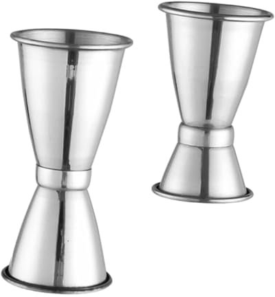 Cabilock 2piezas Medidor De Precisa Vasos y Taza Medidora Inoxidable Fácil De Usar