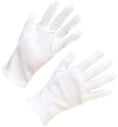 iplusmile 12 Paar Baumwollhandschuhe Schutzhandschuhe Xl Verdickt Antirutsch Schmuck Und Arbeitshandschuhe Für Garten Reinigung Industrie Und Handwerk