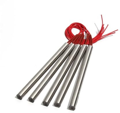 Cartouche chauffante électrique Lot de 10 tubes chauffants doubles à tête unique 201SUS 14 mm 265-300 mm 900/950/1000/1100 W, élément chauffant à cartouche 110/220/380 V(220V,1000W 14x290mm(DxL))