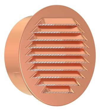 Plikc - Griglia aerazione tonda con rete - MADE IN ITALY (Rame - foro 120)