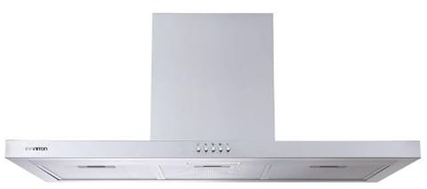 INFINITON Camapana Extractora CMPT-A95I,400 m3/h, 90 cm de Ancho, Contro Mecanico, 3 Niveles de Potencia, B, Luz Led Incorporada, Filtro de Aluminio Incluido, Inox