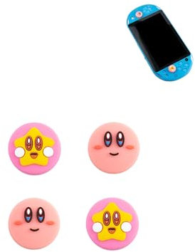 (4 Stück) Thumb Grips for PSV 1000/PSV 2000/PS Vita, yystao Silicone Joystick Caps for PSV 2000, Analog joystick Cover compatible with PS Vita Controller Protector, Rainbow