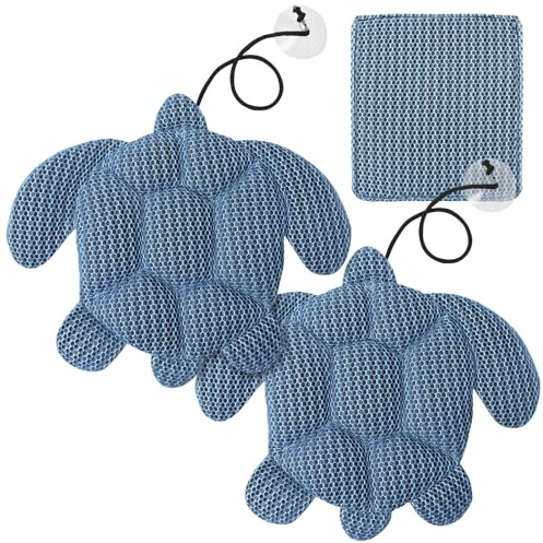 PATNFR 3Pcs Hot Tub Scum Absorber Reusable Pool Oil Absorbing Sponge Washable Scum Hot Tub Cleaner Turtle Pool Sponge Oil Absorber for Swimming Pools and Spas Keeps Water Clean