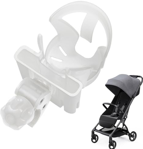 Rrlihjgu Soporte para bebidas para cochecito, accesorio para portavasos para silla de ruedas, soporte giratorio de 360 grados 2 en 1, accesorios imprescindibles para cochecito de bebé para andar en