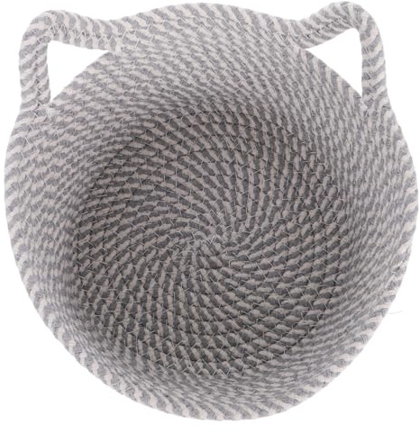 NOLITOY Panier de Rangement en Corde de Coton Tressée Fait Main, Élégant et Décoratif, pour Organiser Bureau et Espace Grosse Capacité