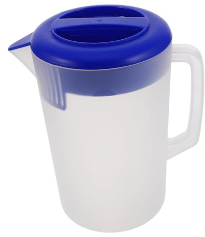 Happyyami Pichet En Plastique 5l Avec Graduations Poignée Ergonomique Couvercle Anti-poussière Carafe à Eau Mate Pichet à Thé Infusé à Froid Usage Restaurant Et Bar