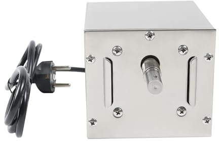 cunnyend Moteur De Barbecue 60kg Acier Inoxydable Barbecue Grill TorréFacteur Moteur éLectrique, Poulet ChèVre Poulet BBQ Broche RôTissoire, pour Aliments GrilléS 2.5r / Min 220v