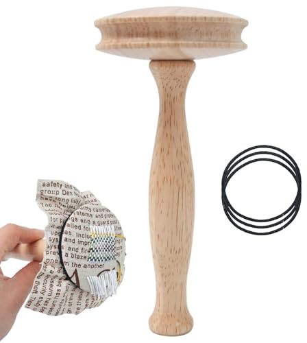 Stopfpilz Mit Stretch Halter, Stopfpilz Holzset, Reparaturwerkzeugset In Keksform Zum Weben Von Flicken, Multifunktionales Flickenwerkzeugset Für Alltägliche Bastelarbeiten Nähen Zu Hause