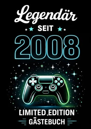 Gästebuch zum 18. Geburtstag – Gamer Edition: Geschenkbuch zur Volljährigkeit | Eintrageseiten für Gäste: Glückwünsche, Sprüche, Erinnerungen & Fotos ... Erinnerungsbuch | Legendär – Limited Edition