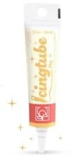 Penna alimentare - ICINGTUBE - 18 gr - tubetto di ghiaccia per scrivere e decorare - ideale per decorazioni su torte e dolci - SENZA GLUTINE (ORO GLITTER)