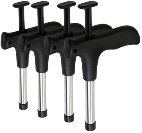 INOOMP Abridor de Cocos con Punzón Cómodo 4 Piezas de Acero Inoxidable y Plástico para Perforación Rápida en Casa o Bares