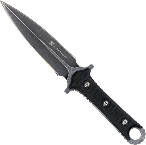 Smith & Wesson Herren Messer Stiefelmesser - ab 18 Jahre, schwarz, 22, 0cm, 108911