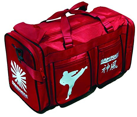 Kamikaze Bolsa de Deporte, Diseño Clásico en Tamaño Pequeño 48x21x23 cm, Ideal para el Entrenamiento Diario y para Niños, Color Roja