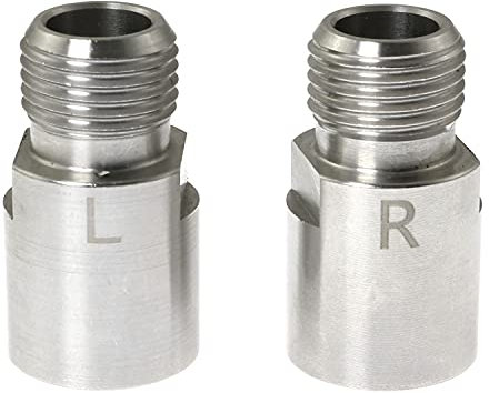 RLECS 1 par cykelpedalförlängare cykelpedaldistanser 20 mm/0,79 tum för MTB vägcykelpedaler ridutrustning, silver