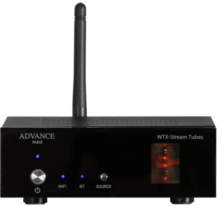Advance Paris WTX-StreamTubes: Raytheon Miniatur-Röhren, WLAN, Schwarz, Streaming-Dienste: Spotify, TIDAL, Kompatibel mit Smartphone, Tablet, Smart TV