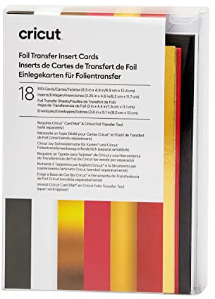 Cricut Insert Cards FOIL Royal Flush R10 Kartenset Weiß, Schwarz, Rot