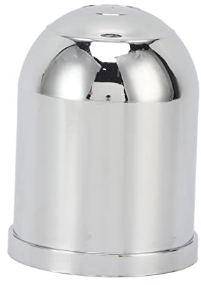 Wakects Anhängerkupplung Kugelhaube, Schutzkappe, Anhängerkupplung, Kupplungskappe, Abdeckung für 50 mm, 2 Zoll und 1-7/8 Zoll, ABS-Kunststoff, Chrom, Beliebt, Anhänger, Geländefahrzeug, Zugfahrzeug