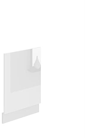 BELINI PO45 - Rivestimento per porta lavastoviglie, mobile senza piano di lavoro, accessorio per cucina, dimensioni: 1,6 x 45 x 57 cm, colore: bianco molto lucido