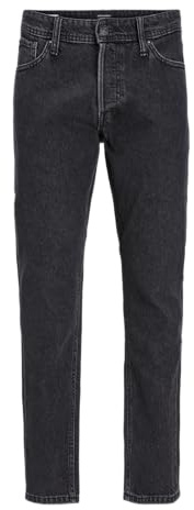 JACK & JONES Herren Jjieddie Jjoriginal Sq 737 Jeanshose, Black Denim, 27W / 30L EU