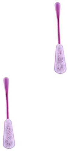 Healeved 2pièces Brosse De Exfoliante à Manche Pour Corps Accessoire De Bain Pratique Pour Nettoyage Peau Et Massage Convient à Types De Peau